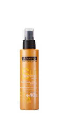 Biphasic sun protective spray