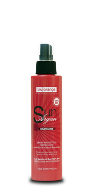 sun hair spray with argan oil